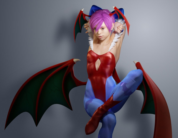 Обои картинки фото 3д графика, существа , creatures, взгляд, девушка, фон