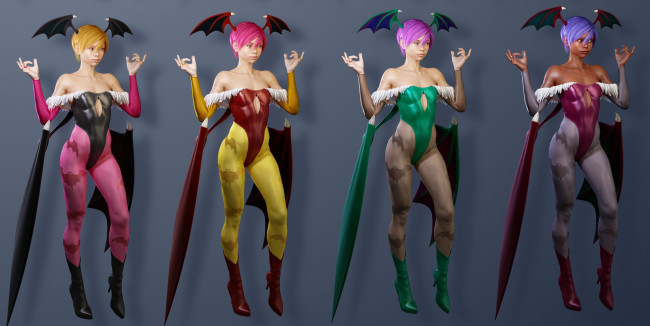 Обои картинки фото 3д графика, существа , creatures, фон, взгляд, девушки