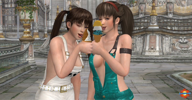 Обои картинки фото 3д графика, люди , people, девушки, фон, взгляд