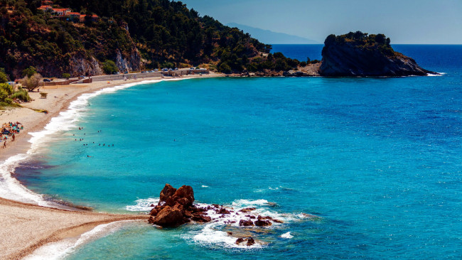 Обои картинки фото природа, побережье, залив, пляж