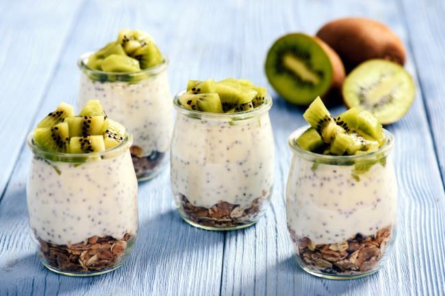 Обои картинки фото еда, мороженое,  десерты, десерт, киви