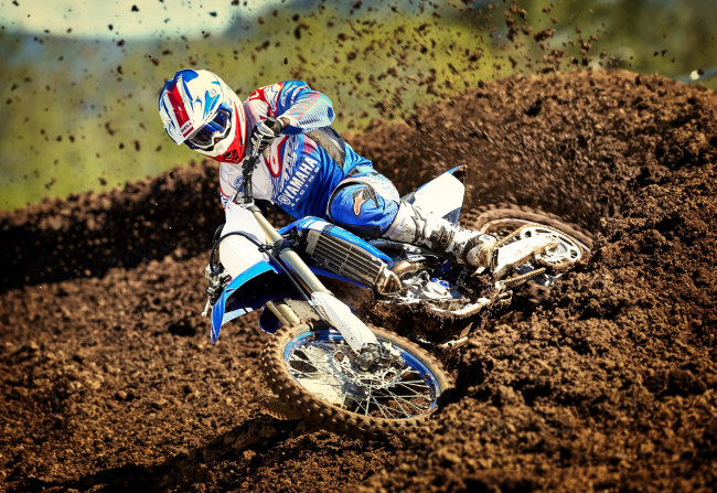 Обои картинки фото спорт, мотокросс, гонки, скорость, мотоцикл