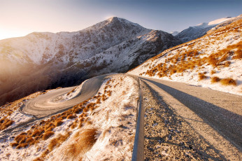 Картинка природа дороги дорога зима