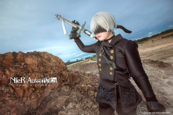 Картинка разное маски +карнавальные+костюмы 9s андроид мальчик оружие скала