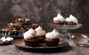 Картинка еда пирожные +кексы +печенье крем кексы шоколадные