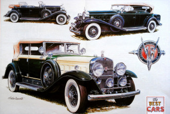 Картинка рисованное авто мото машина ретро кадиллак