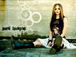 обоя avril, музыка, lavigne