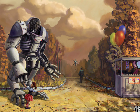 Обои картинки фото фэнтези, роботы, киборги, механизмы