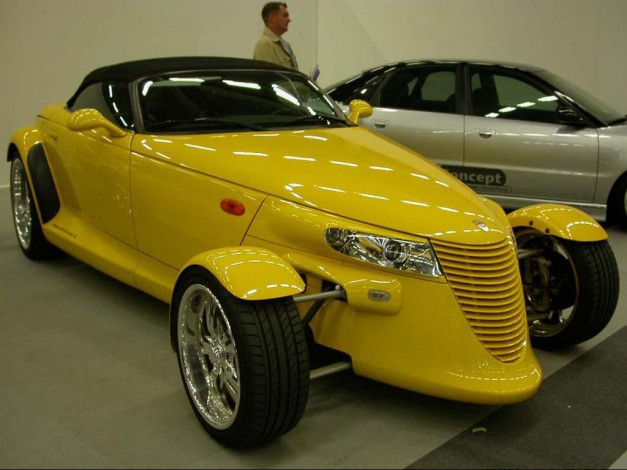 Обои картинки фото plymouth, prowler, автомобили, выставки, уличные, фото