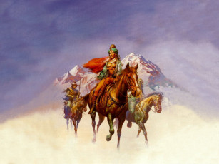 Картинка фэнтези всадники наездники