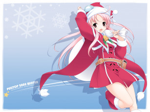 Картинка аниме merry chrismas winter