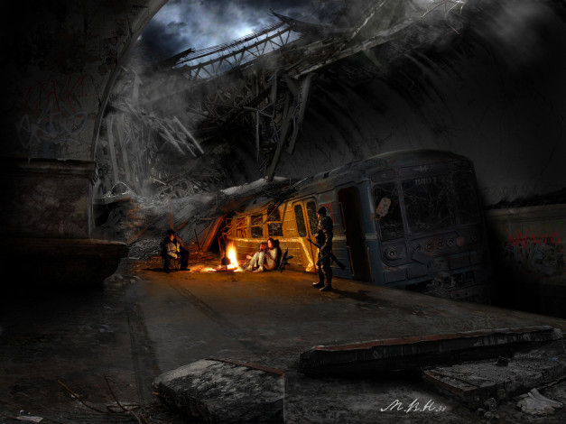 Обои картинки фото postapocalipse, фэнтези, иные, миры, времена