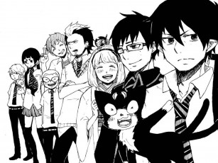 Картинка аниме ao no exorcist
