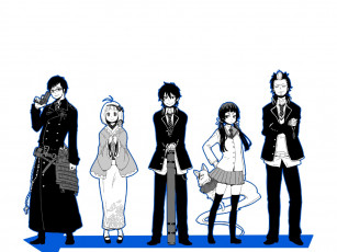 Картинка аниме ao no exorcist