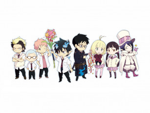 Картинка аниме ao no exorcist