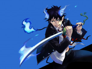 Картинка аниме ao no exorcist