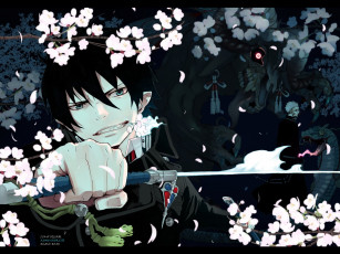 Картинка аниме ao no exorcist