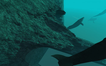 Картинка 3д графика sea undersea море