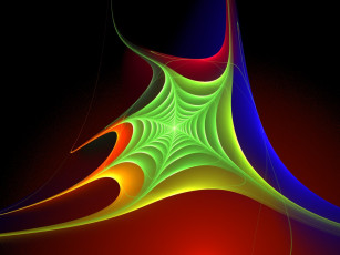 Картинка 3д графика fractal фракталы цвета фон узор