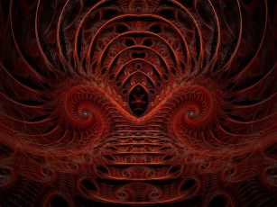 Картинка 3д графика fractal фракталы узор цвета фон