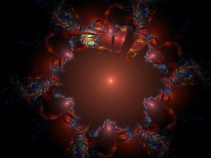 Картинка 3д графика fractal фракталы узор цвета фон