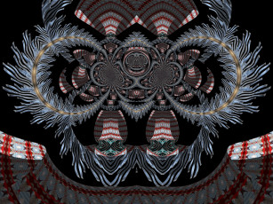 Картинка 3д графика fractal фракталы узор фон