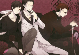 Картинка аниме dyurarara сигарета диван трость