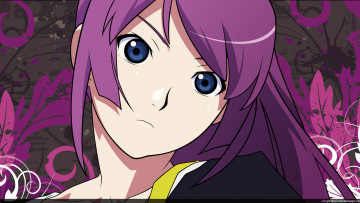 Картинка аниме bakemonogatari senjougahara+hitagi девушка платье