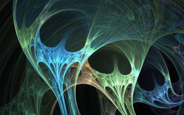 Картинка 3д графика fractal фракталы фон рисунок линии