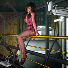 Картинка 3д графика people люди девушка