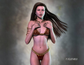 Картинка 3д графика people люди девушка