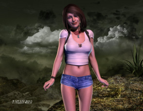 Картинка 3д графика people люди девушка