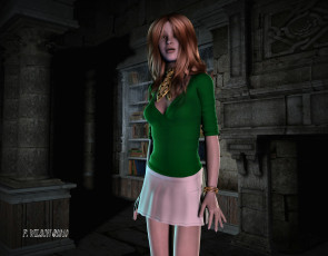 Картинка 3д графика people люди девушка