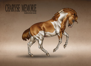 Картинка рисованные животные лошади лошадь