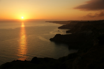 Картинка природа восходы закаты тучи закат горы берег солнце пейзаж крым лето лучи море небо облака красота