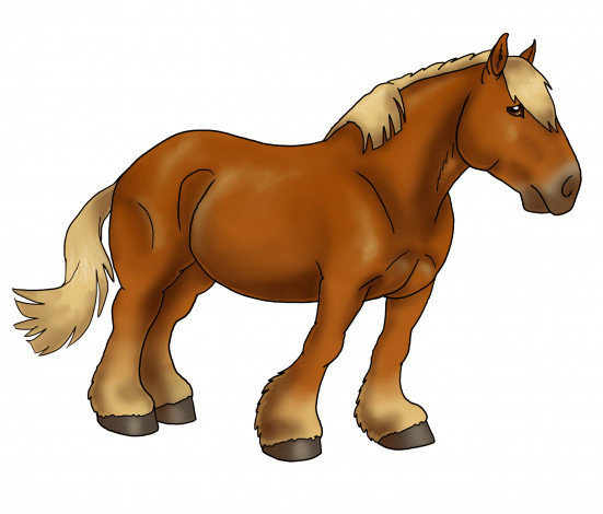 Обои картинки фото рисованные, животные, лошади, лошадь