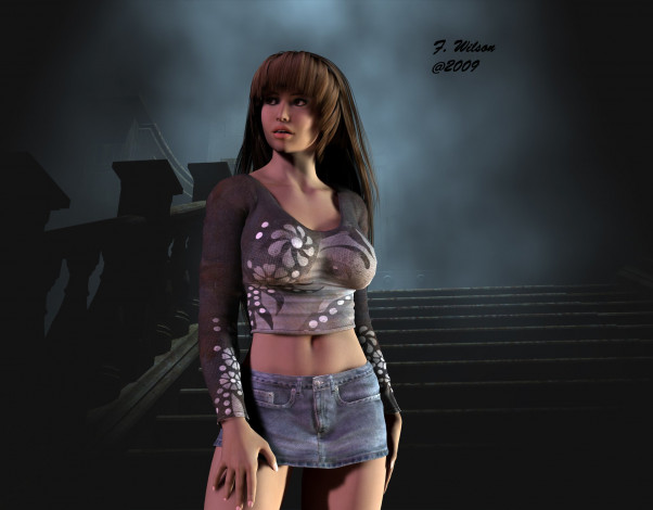 Обои картинки фото 3д, графика, people, люди, девушка