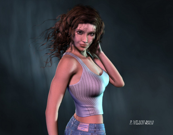 Обои картинки фото 3д, графика, people, люди, девушка