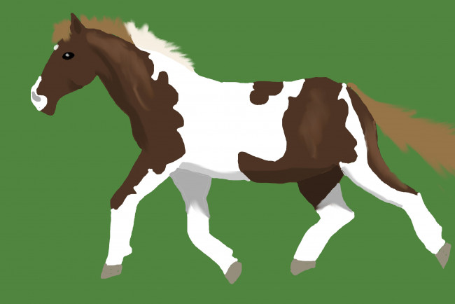 Обои картинки фото рисованные, животные, лошади, лошадь