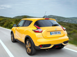 Картинка автомобили nissan datsun yf15 желтый juke 2014г