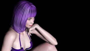 Картинка 3д+графика portraits+ портрет девушка взгляд фон