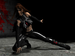 Картинка 3д+графика люди+ people поза фон взгляд девушка