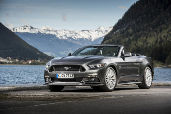 Картинка автомобили ford mustang gt convertible eu-spec 2015г