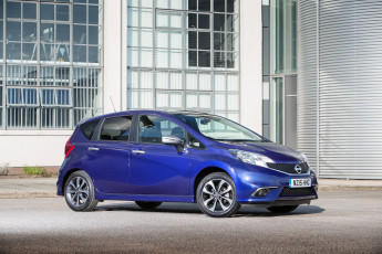 обоя автомобили, nissan, datsun, uk-spec, синий, note, 2015г, n-tec