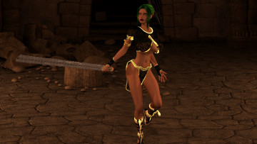 Картинка dark+heresy видео+игры оружие фон взгляд девушка