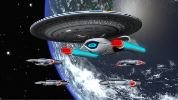 обоя космос, арт, планета, вселенная, полет, космические, корабли