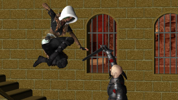 Картинка видео+игры dark+heresy драка меч мужчина девушка