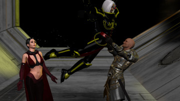 Картинка видео+игры dark+heresy фон девушка взгляд мужчина киборг