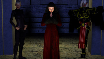 Картинка видео+игры dark+heresy взгляд девушки киборг фон