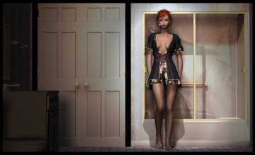 Картинка 3д+графика люди+ people фон взгляд девушка